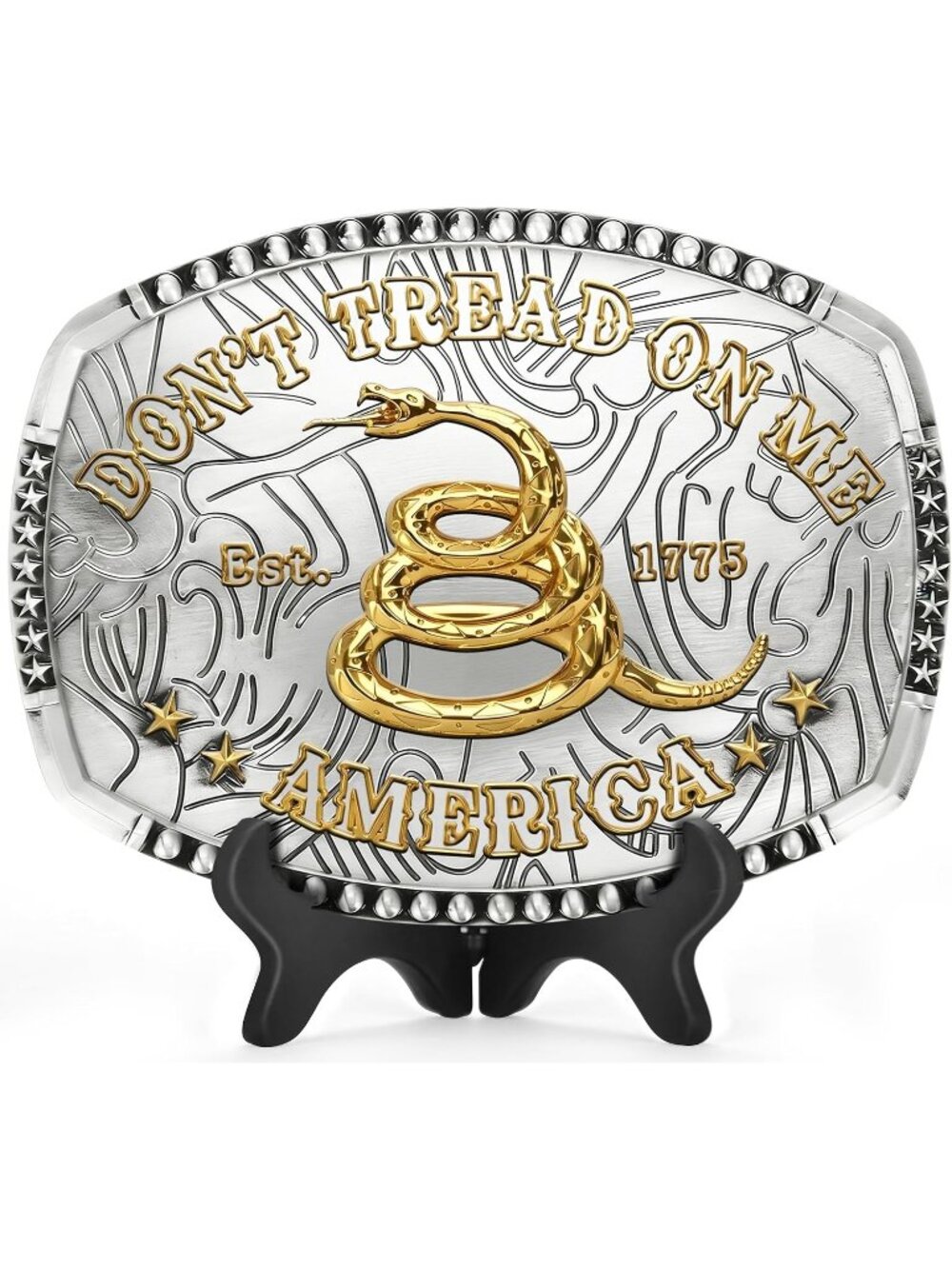 Men Rattlesnake-glossy Vintage Cowboy Buckle American Hebillas Vaqueras Belt
